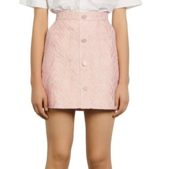 Sandro Paris Zeby Jacquard Mini Skirt Size 2 - Picture 1 of 7